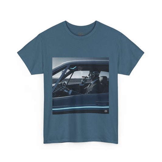 Vintage Car Driver Unisex Heavy Cotton Tee | Retro Graphic Shirt, Casual Wear, Gift for Car Lovers, Streetwear