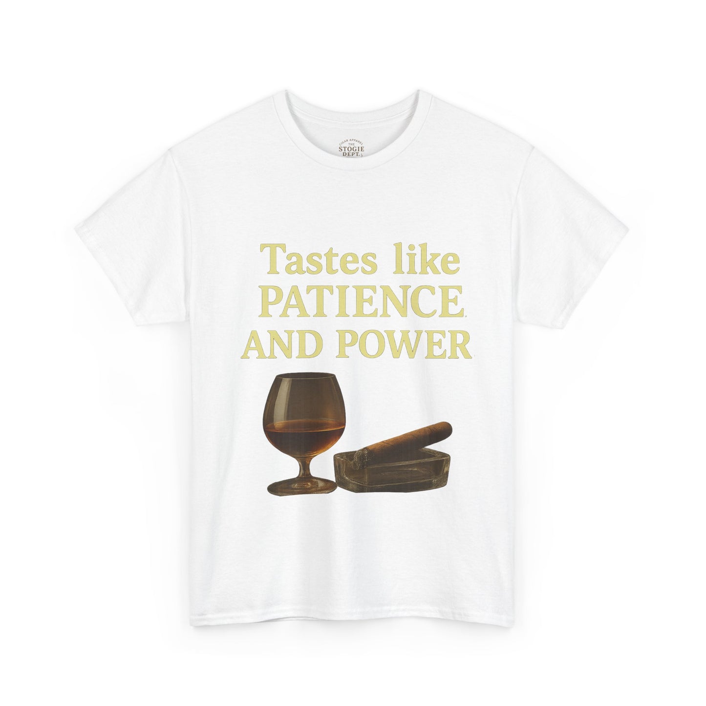 Patience and Power Tee, Funny Unisex Cotton T-Shirt, Gift for Whiskey Lovers, Inspirational Humor Shirt, Casual Everyday Wear