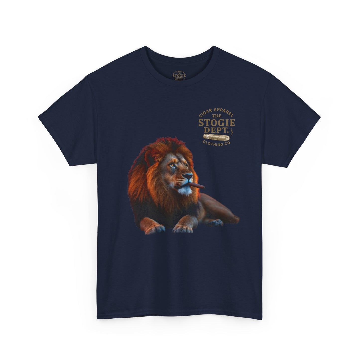 Majestic Lion Graphic Tee - Unisex Heavy Cotton Shirt for Animal Lovers, Relaxed Fit, Gift for Birthdays, Eco-Friendly Fashion