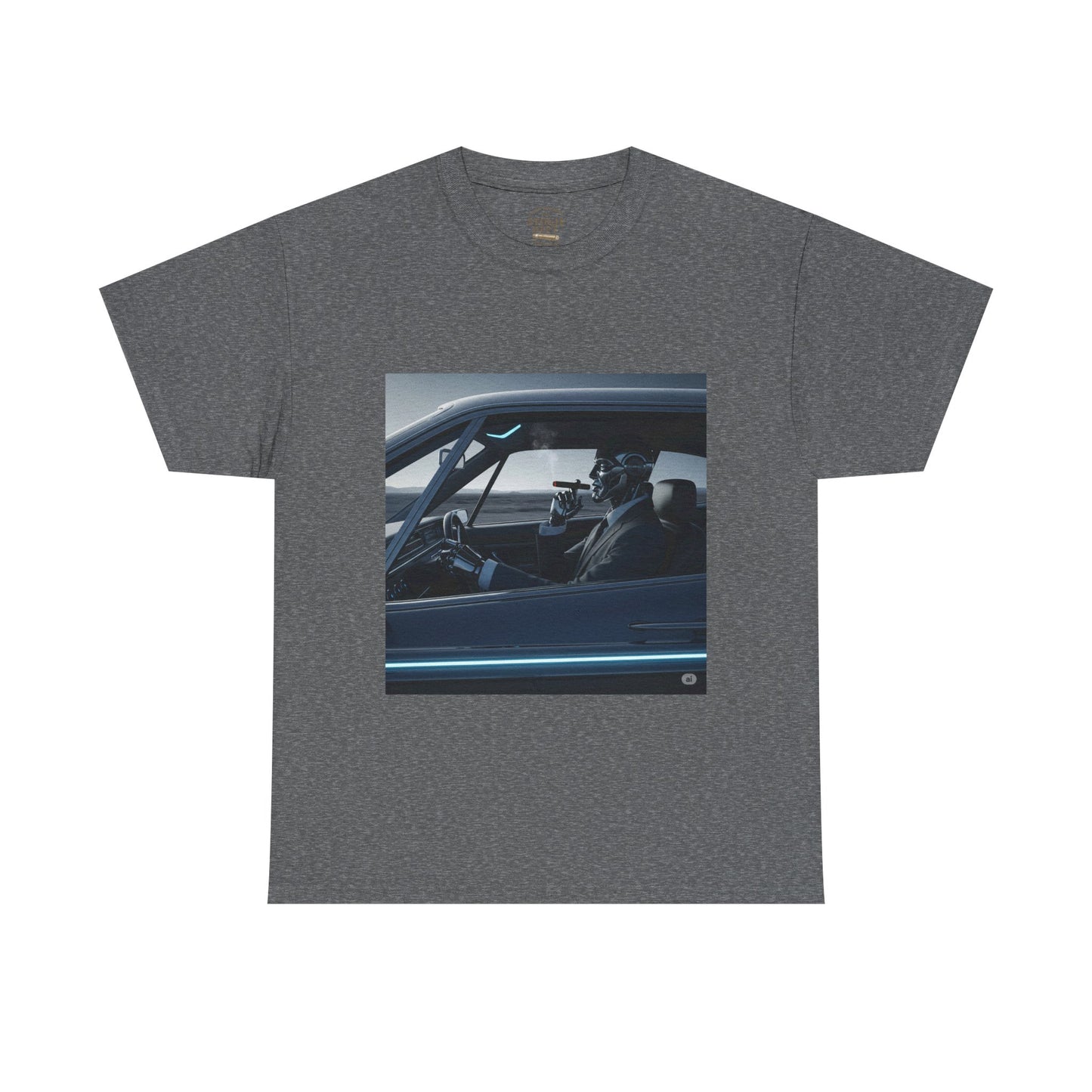 Vintage Car Driver Unisex Heavy Cotton Tee | Retro Graphic Shirt, Casual Wear, Gift for Car Lovers, Streetwear
