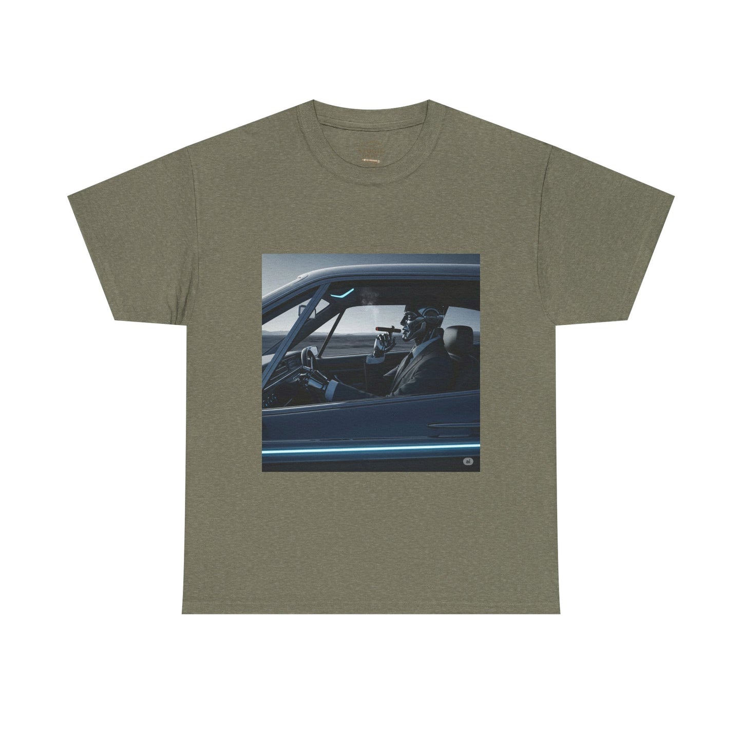 Vintage Car Driver Unisex Heavy Cotton Tee | Retro Graphic Shirt, Casual Wear, Gift for Car Lovers, Streetwear