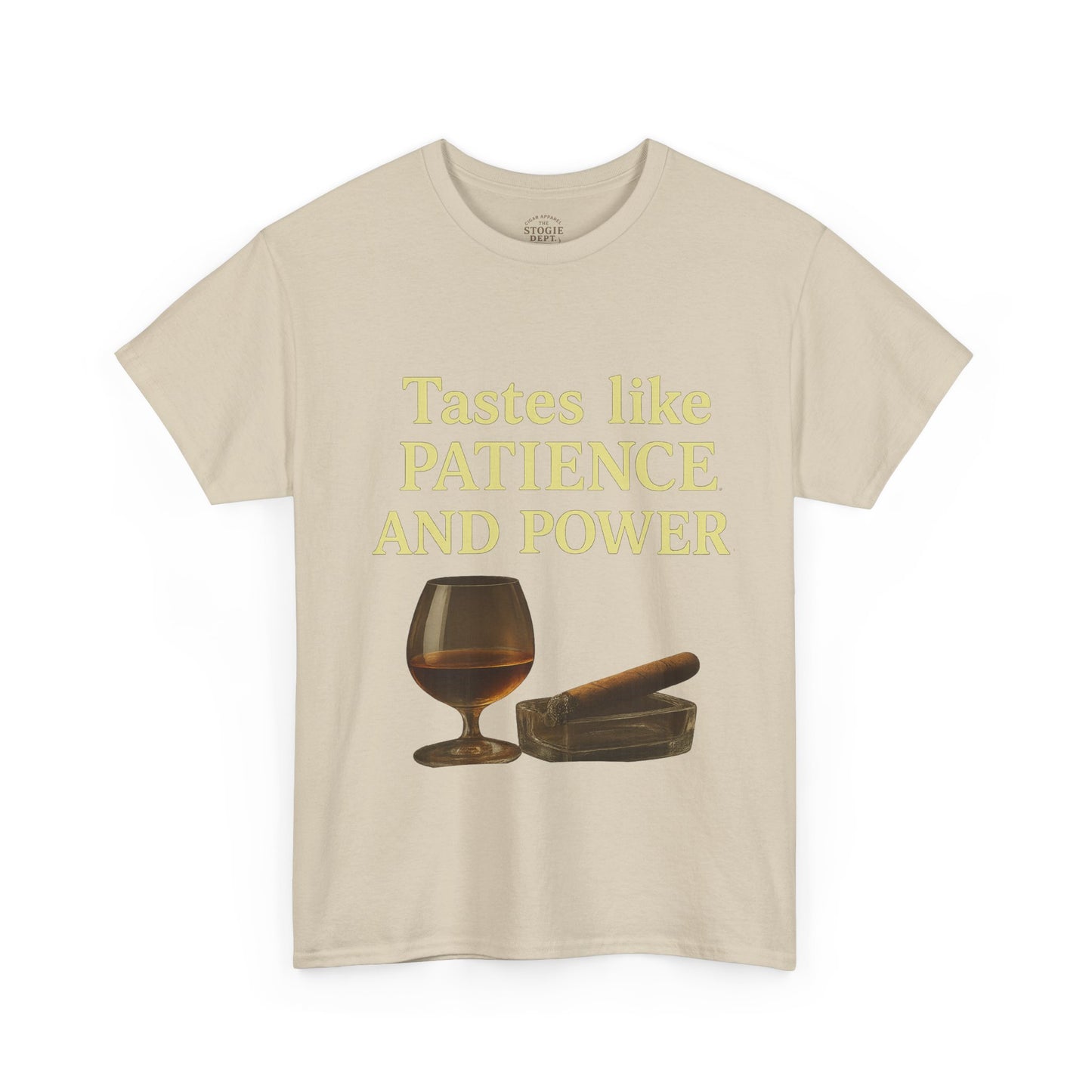Patience and Power Tee, Funny Unisex Cotton T-Shirt, Gift for Whiskey Lovers, Inspirational Humor Shirt, Casual Everyday Wear