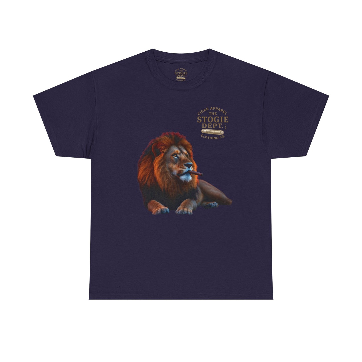 Majestic Lion Graphic Tee - Unisex Heavy Cotton Shirt for Animal Lovers, Relaxed Fit, Gift for Birthdays, Eco-Friendly Fashion