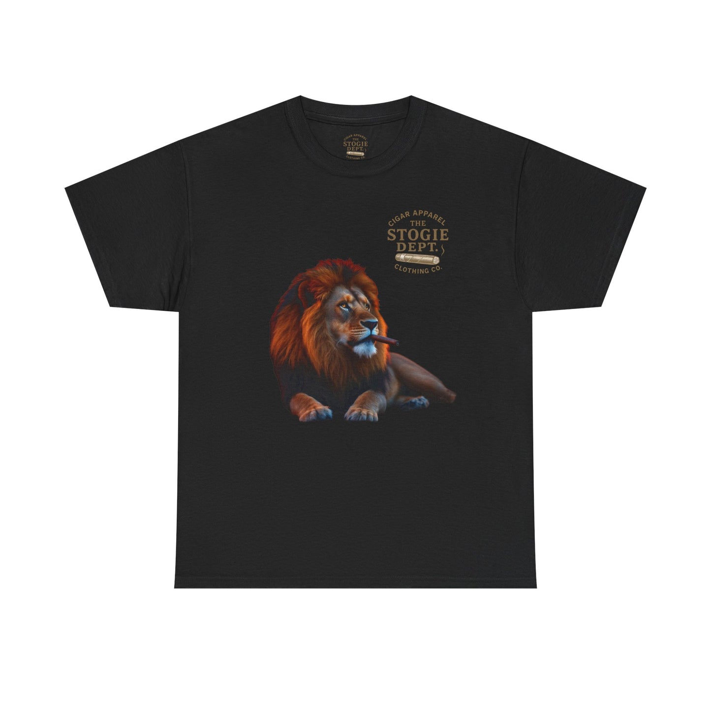 Majestic Lion Graphic Tee - Unisex Heavy Cotton Shirt for Animal Lovers, Relaxed Fit, Gift for Birthdays, Eco-Friendly Fashion