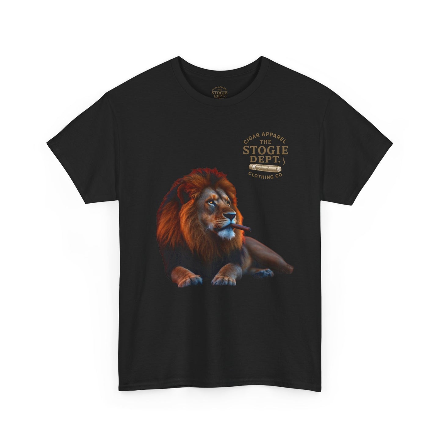 Majestic Lion Graphic Tee - Unisex Heavy Cotton Shirt for Animal Lovers, Relaxed Fit, Gift for Birthdays, Eco-Friendly Fashion