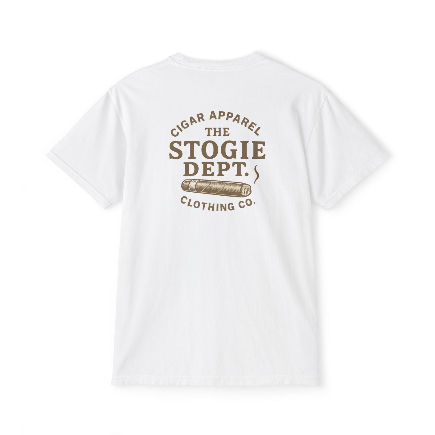 Vintage Cigar-Themed Pocket T-Shirt, Casual Wear, Gifts for Him, Father's Day, Birthday Gift, Comfortable Everyday Tee