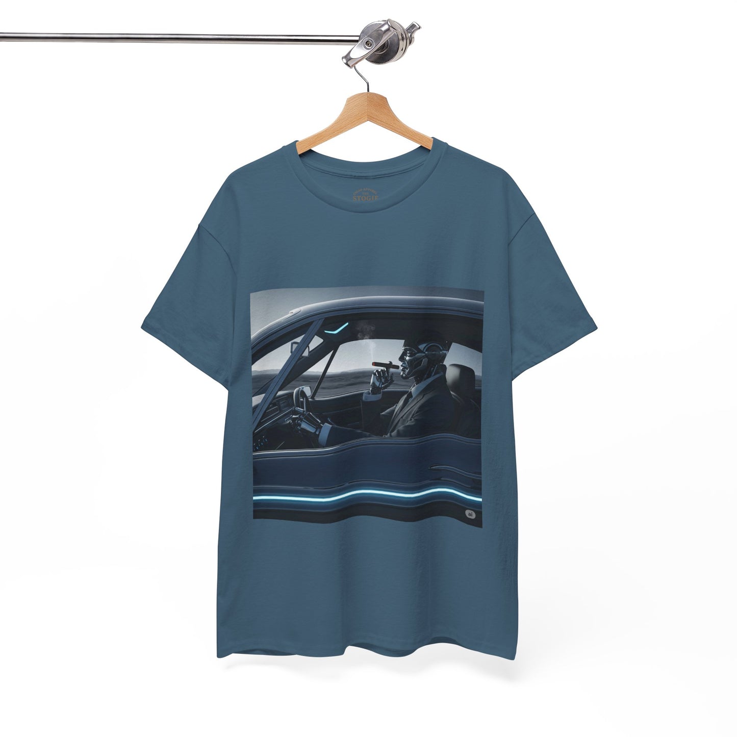 Vintage Car Driver Unisex Heavy Cotton Tee | Retro Graphic Shirt, Casual Wear, Gift for Car Lovers, Streetwear