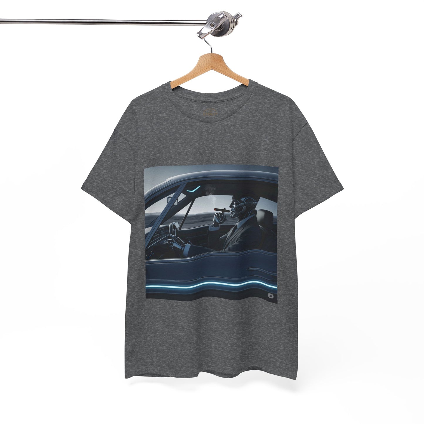 Vintage Car Driver Unisex Heavy Cotton Tee | Retro Graphic Shirt, Casual Wear, Gift for Car Lovers, Streetwear
