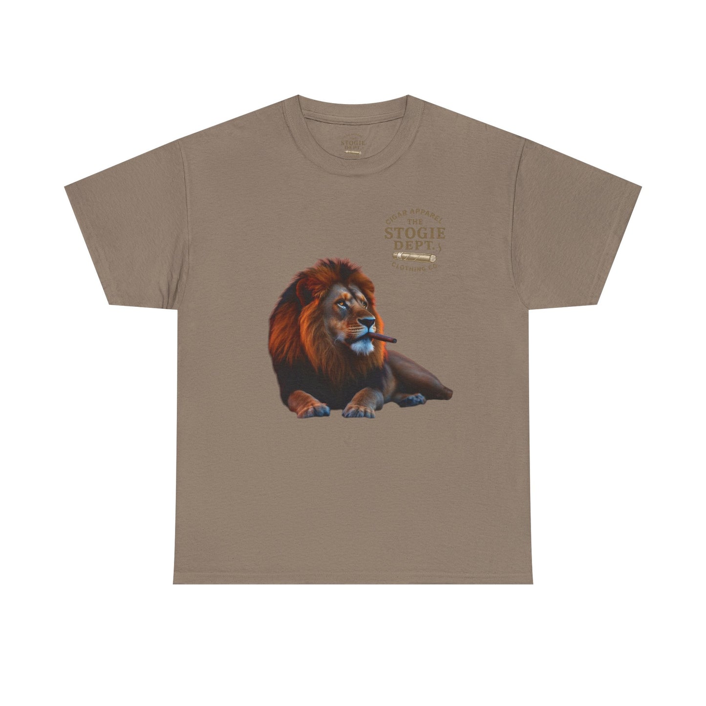 Majestic Lion Graphic Tee - Unisex Heavy Cotton Shirt for Animal Lovers, Relaxed Fit, Gift for Birthdays, Eco-Friendly Fashion