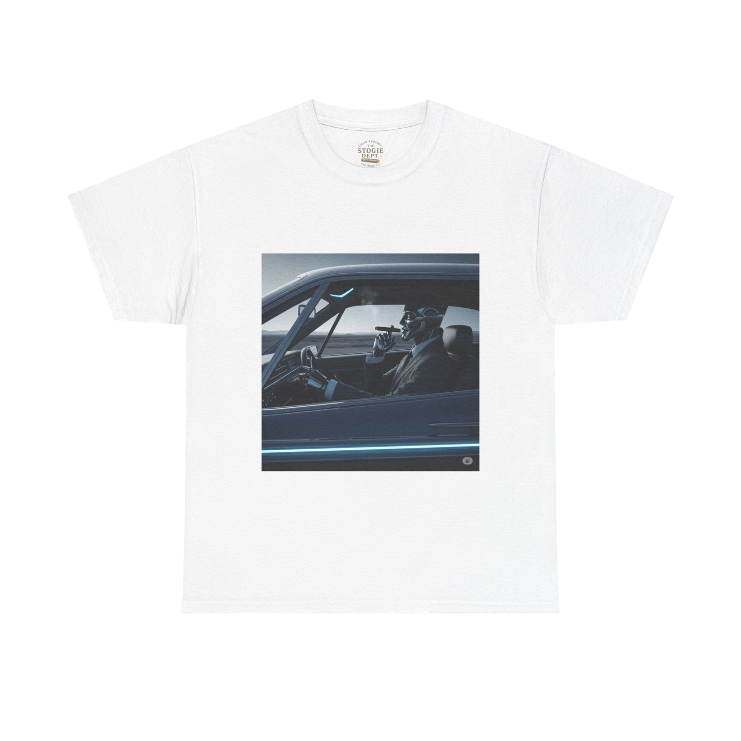 Vintage Car Driver Unisex Heavy Cotton Tee | Retro Graphic Shirt, Casual Wear, Gift for Car Lovers, Streetwear