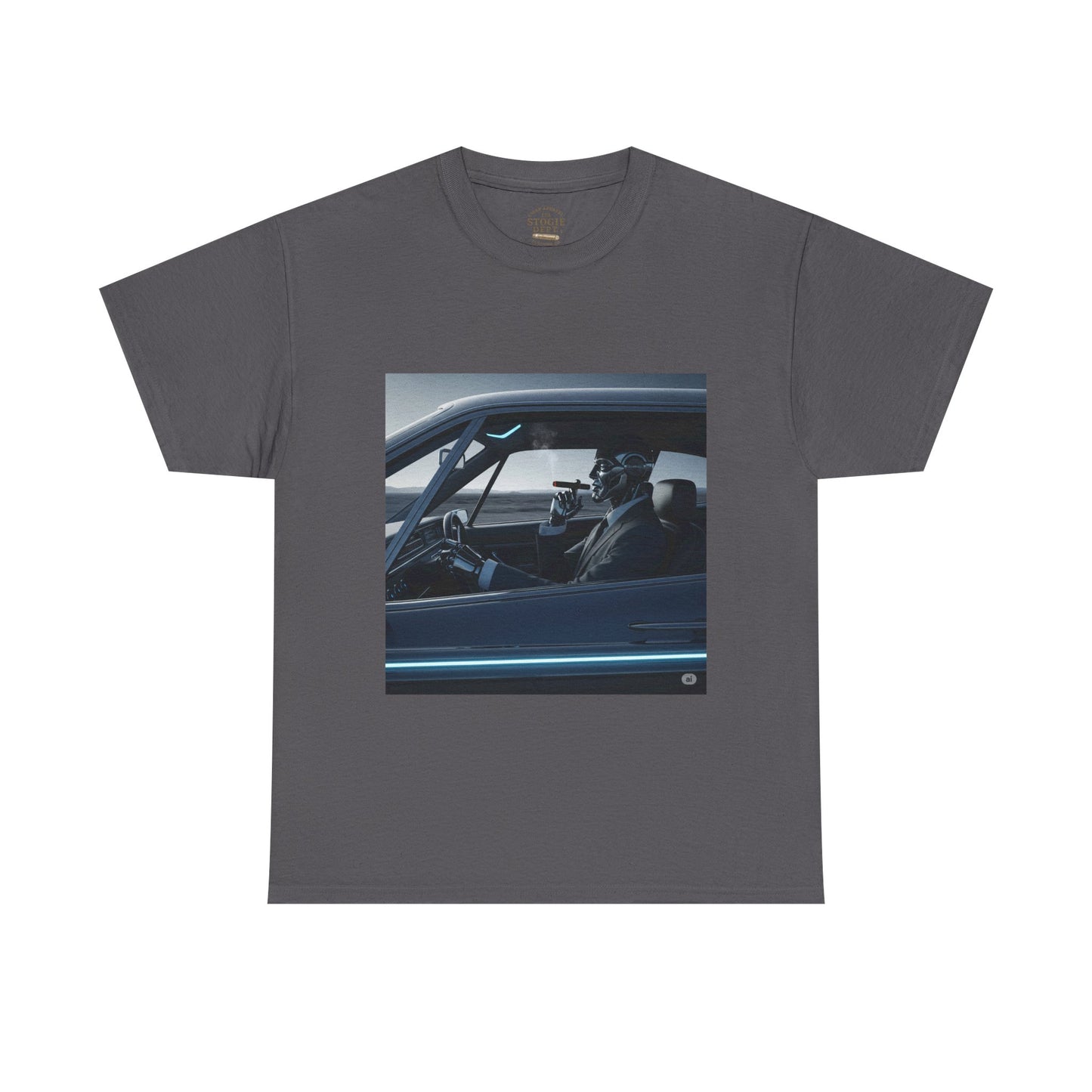 Vintage Car Driver Unisex Heavy Cotton Tee | Retro Graphic Shirt, Casual Wear, Gift for Car Lovers, Streetwear