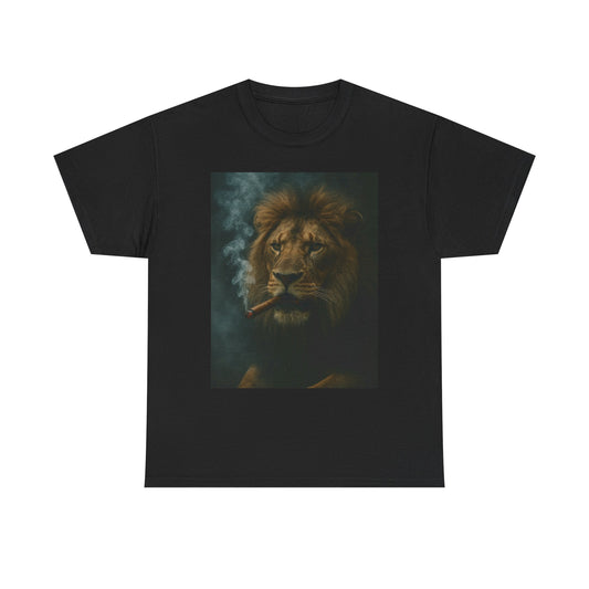 Majestic Lion Unisex Heavy Cotton Tee | Graphic Tee, Animal Lover Shirt, Unique Gift, Casual Wear, Statement Shirt