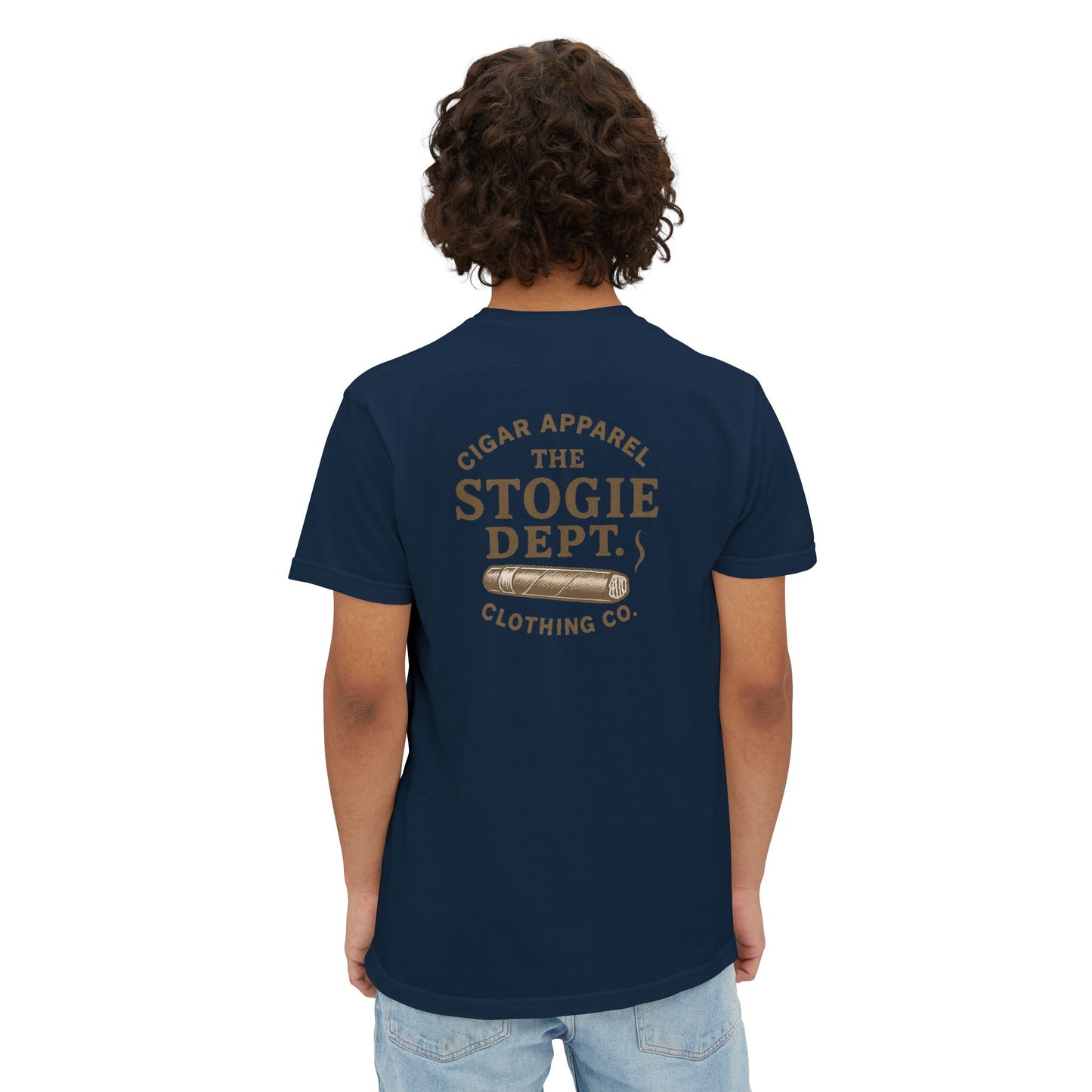 Vintage Cigar-Themed Pocket T-Shirt, Casual Wear, Gifts for Him, Father's Day, Birthday Gift, Comfortable Everyday Tee