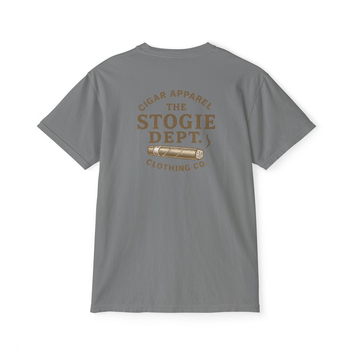 Vintage Cigar-Themed Pocket T-Shirt, Casual Wear, Gifts for Him, Father's Day, Birthday Gift, Comfortable Everyday Tee