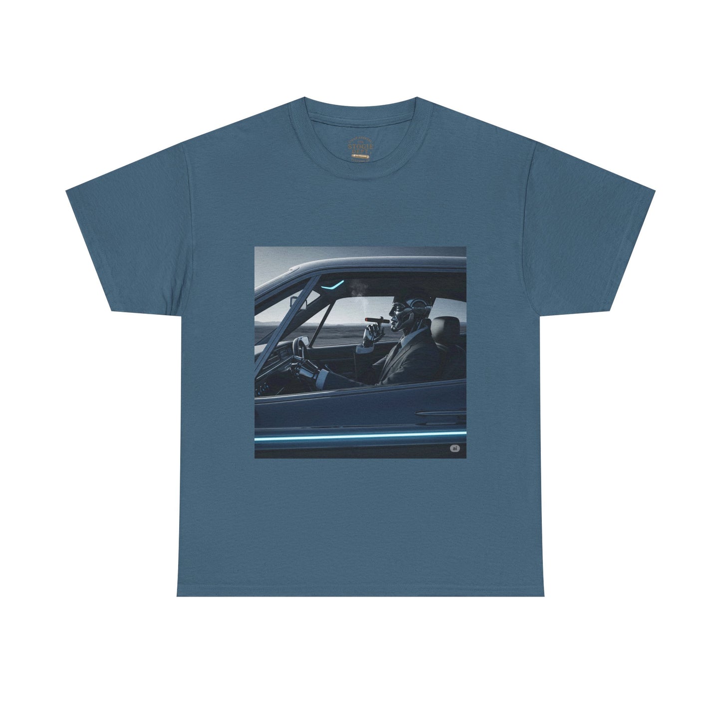 Vintage Car Driver Unisex Heavy Cotton Tee | Retro Graphic Shirt, Casual Wear, Gift for Car Lovers, Streetwear