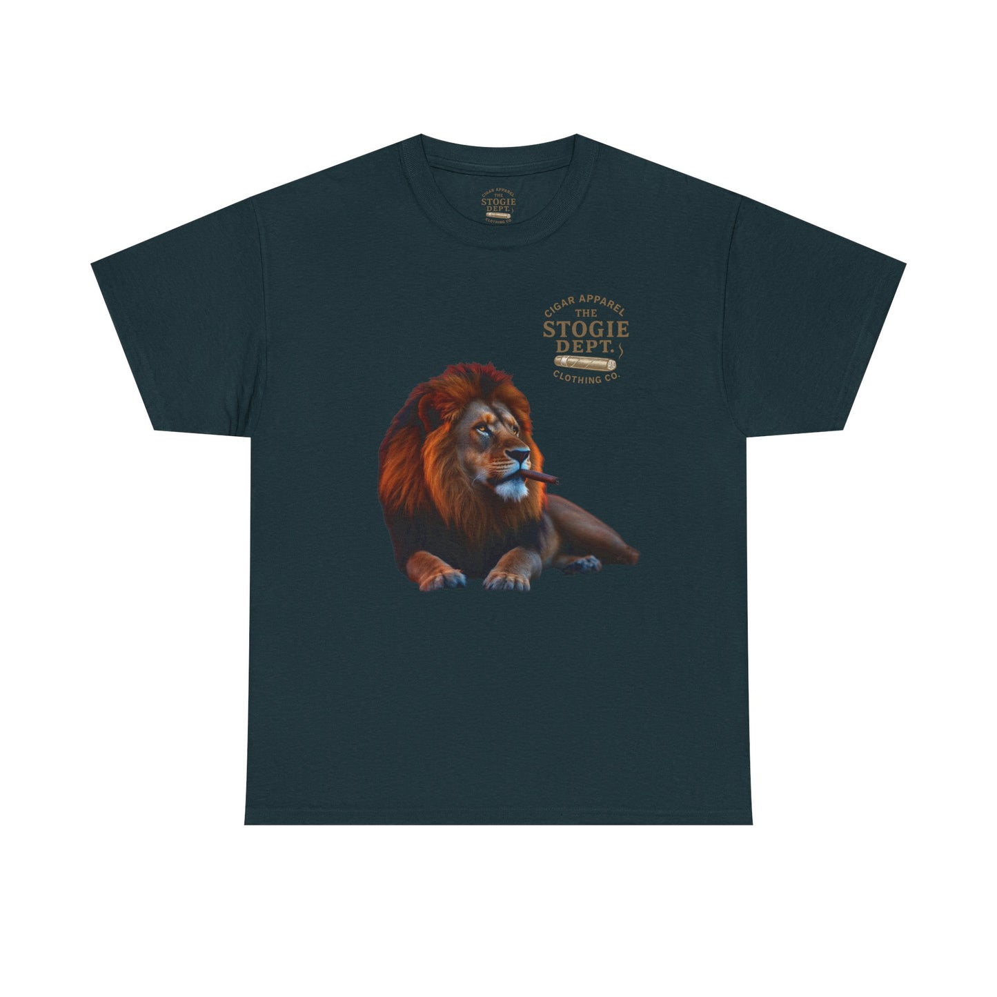 Majestic Lion Graphic Tee - Unisex Heavy Cotton Shirt for Animal Lovers, Relaxed Fit, Gift for Birthdays, Eco-Friendly Fashion