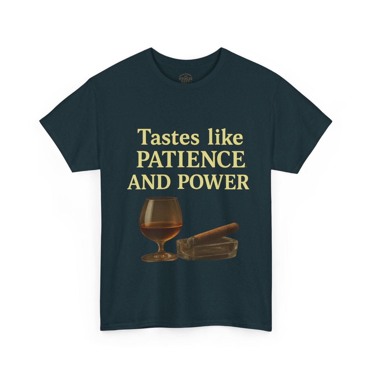 Patience and Power Tee, Funny Unisex Cotton T-Shirt, Gift for Whiskey Lovers, Inspirational Humor Shirt, Casual Everyday Wear