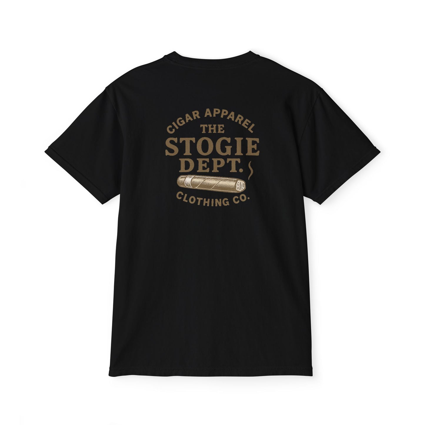 Vintage Cigar-Themed Pocket T-Shirt, Casual Wear, Gifts for Him, Father's Day, Birthday Gift, Comfortable Everyday Tee