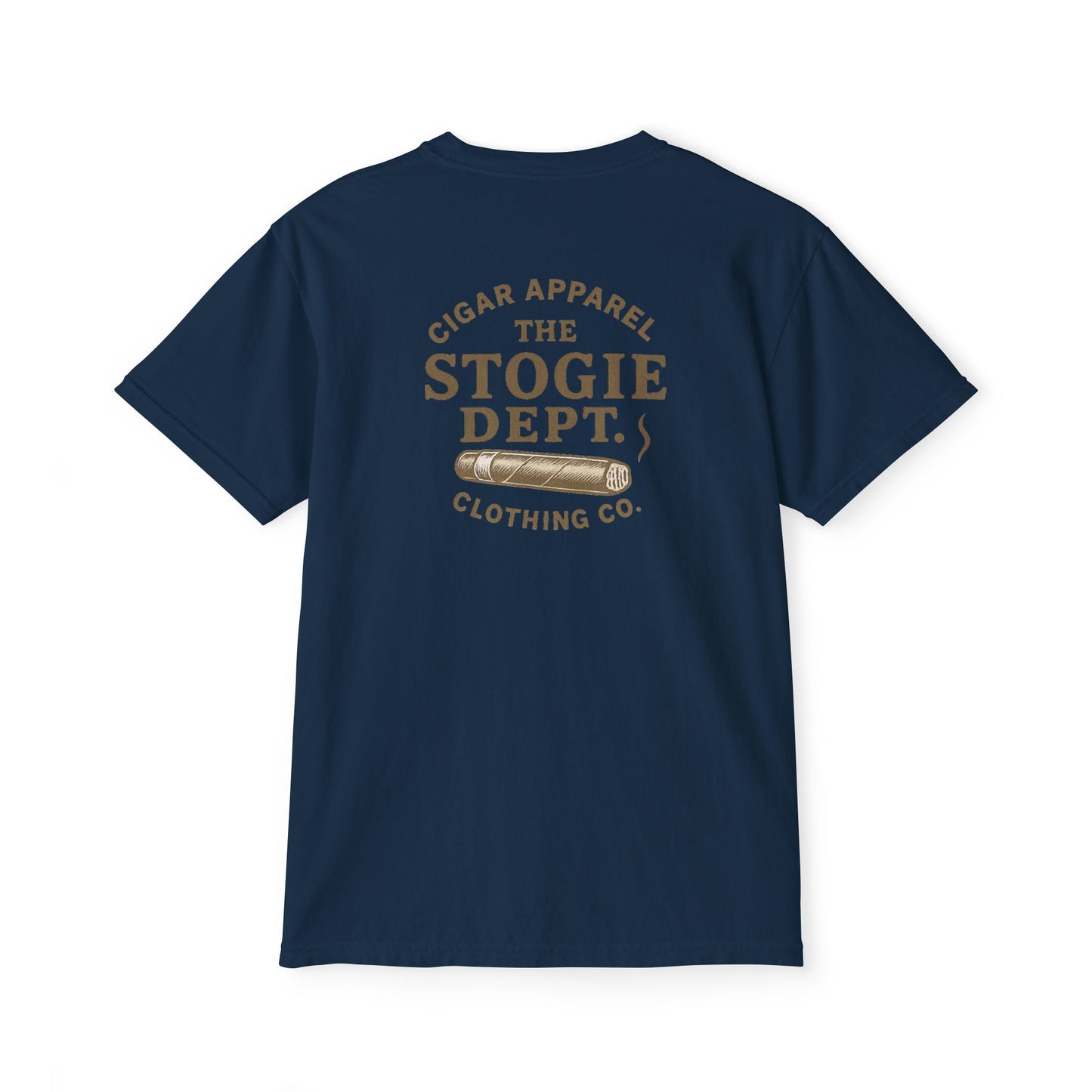 Vintage Cigar-Themed Pocket T-Shirt, Casual Wear, Gifts for Him, Father's Day, Birthday Gift, Comfortable Everyday Tee