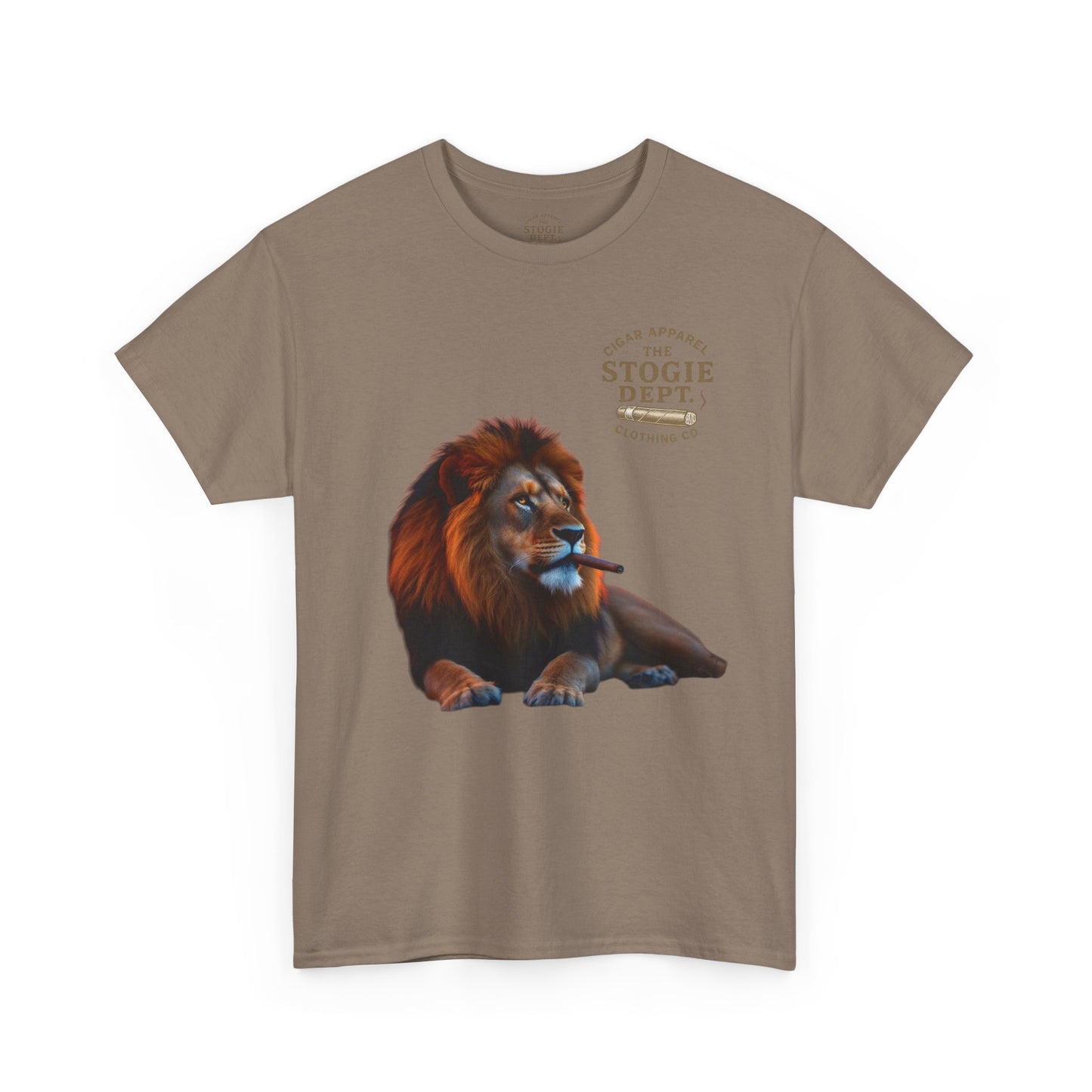Majestic Lion Graphic Tee - Unisex Heavy Cotton Shirt for Animal Lovers, Relaxed Fit, Gift for Birthdays, Eco-Friendly Fashion