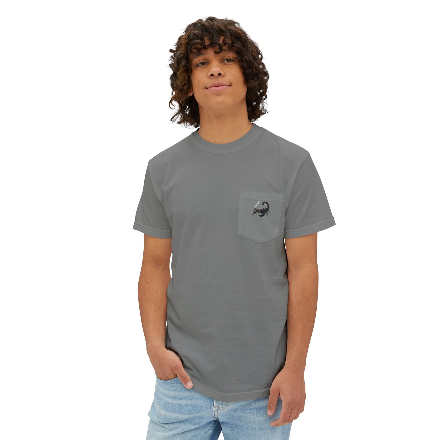 Vintage Cigar-Themed Pocket T-Shirt, Casual Wear, Gifts for Him, Father's Day, Birthday Gift, Comfortable Everyday Tee