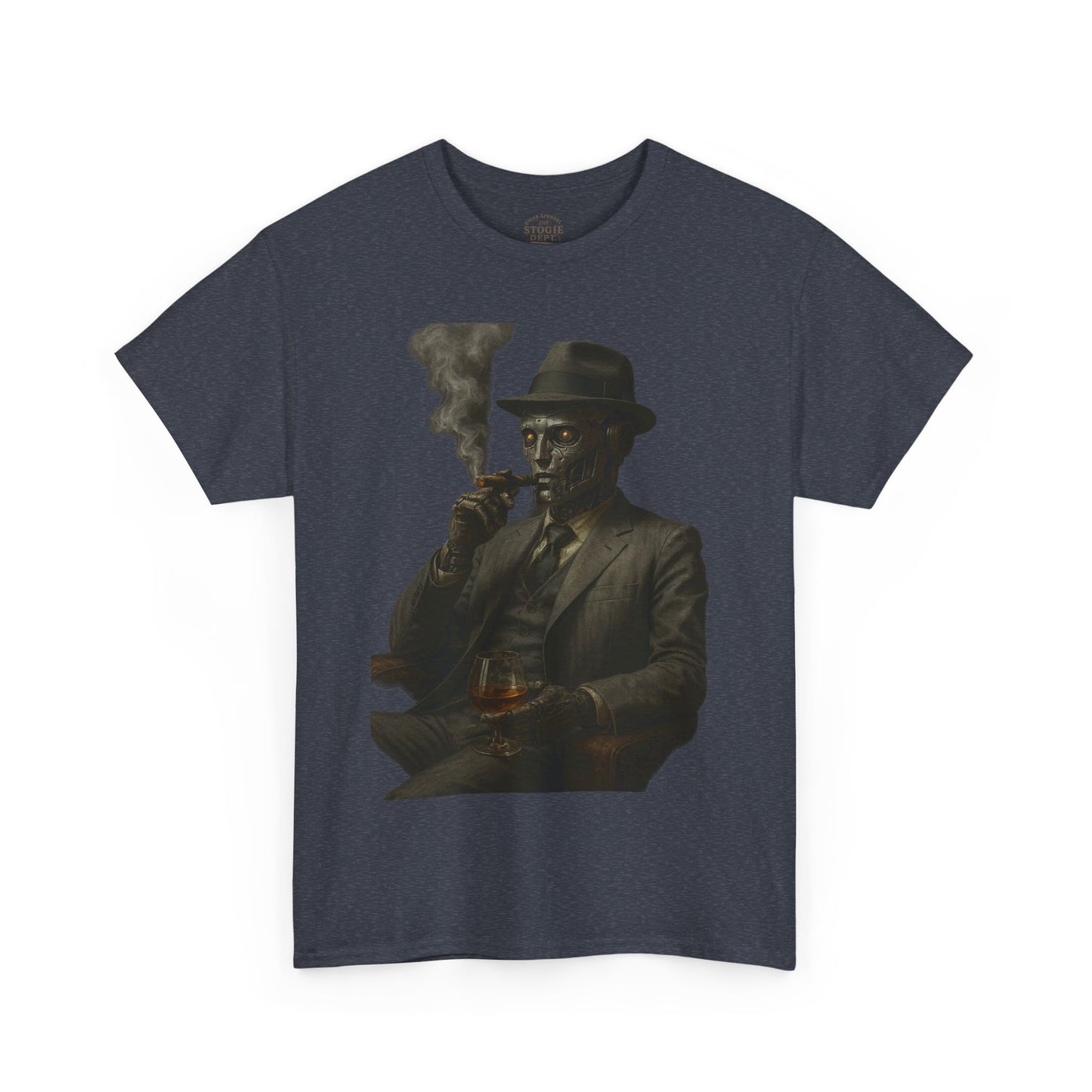 Vintage Style Smoking Man Tee, Unisex Cotton Shirt, Casual Wear, Gift for Him, Retro Graphic Tee, Unique Style T-Shirt