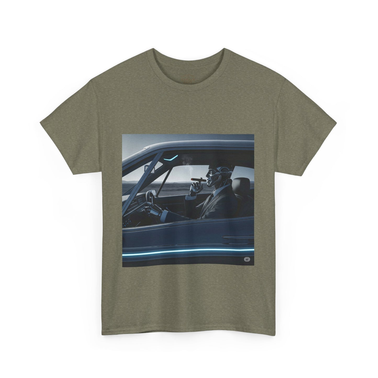 Vintage Car Driver Unisex Heavy Cotton Tee | Retro Graphic Shirt, Casual Wear, Gift for Car Lovers, Streetwear