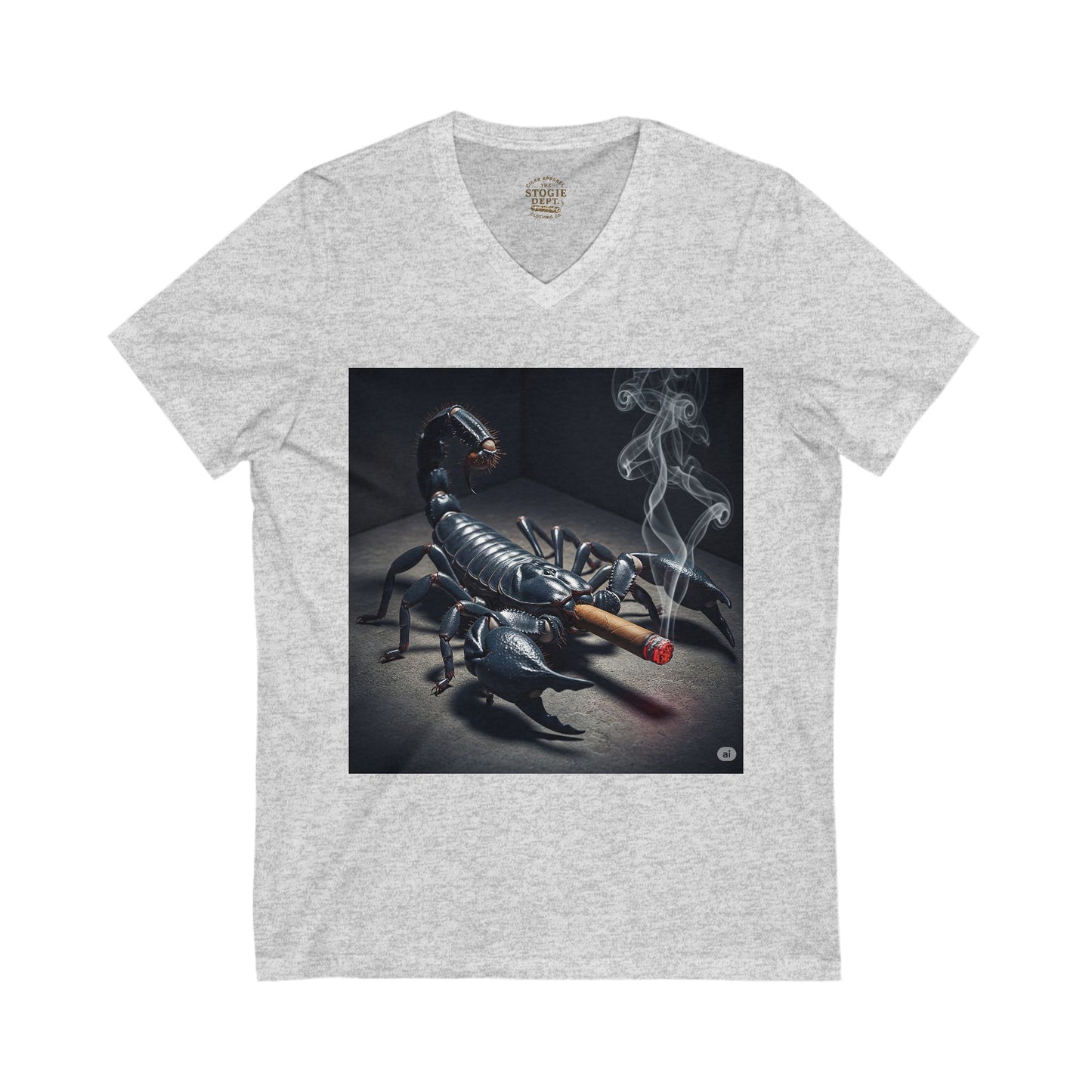 Scorpion Smoke V-Neck Tee,