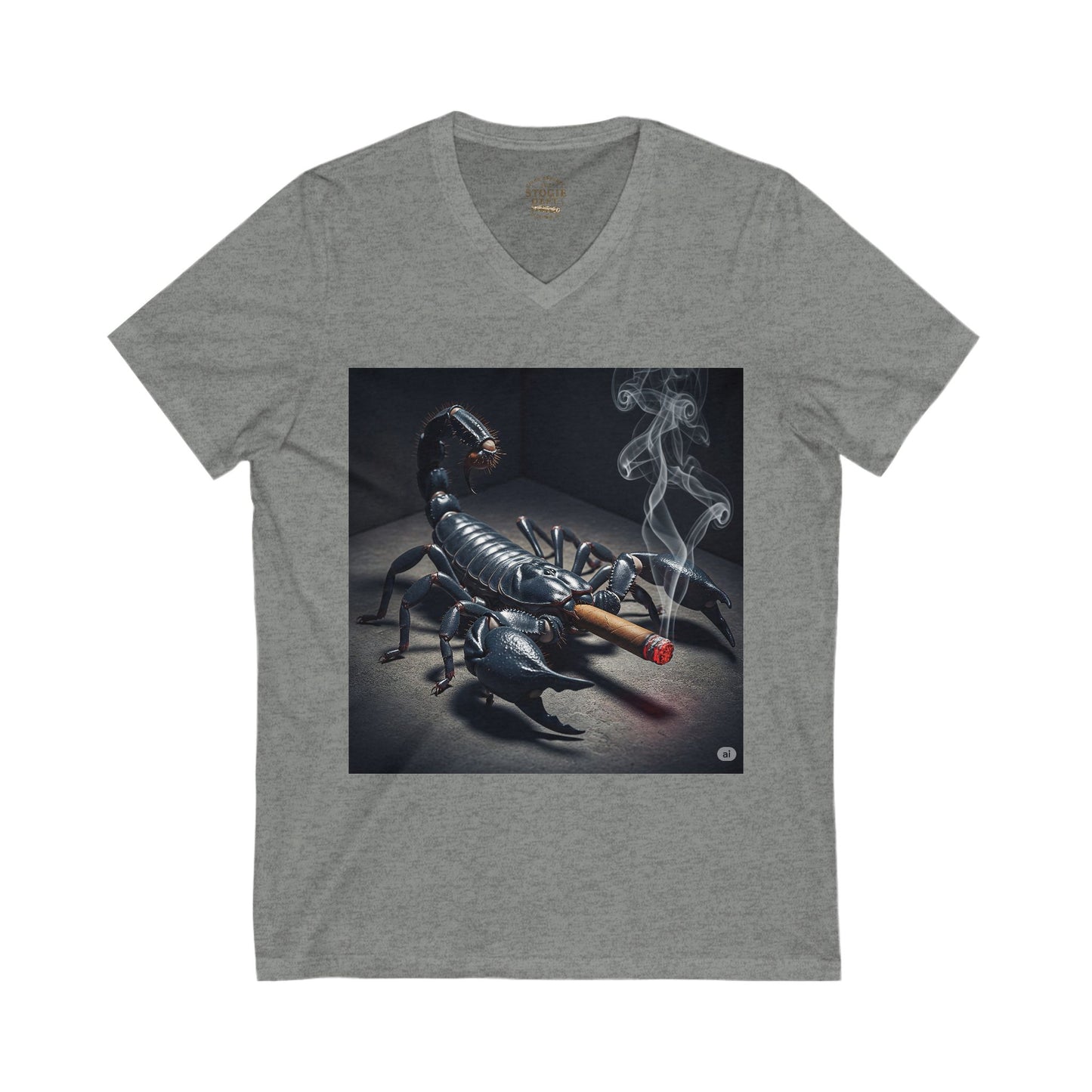 Scorpion Smoke V-Neck Tee,