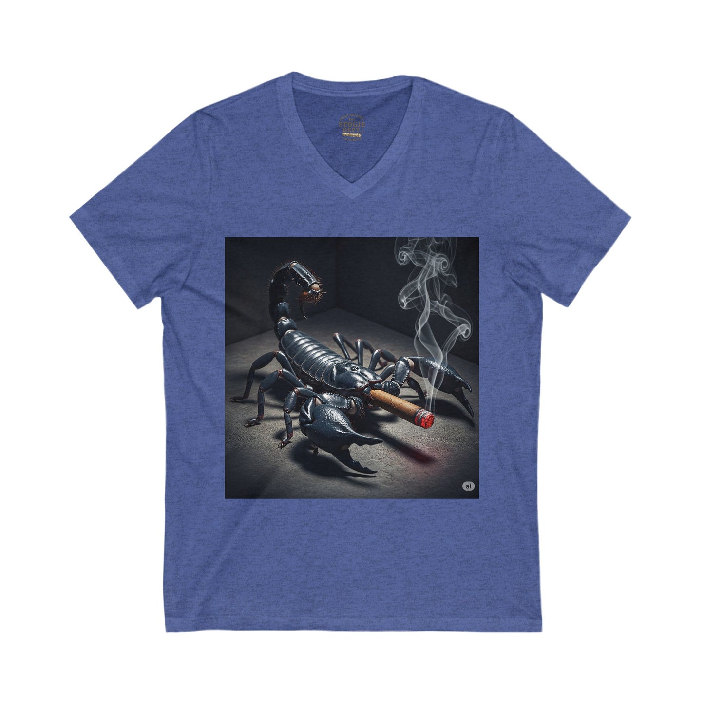 Scorpion Smoke V-Neck Tee,