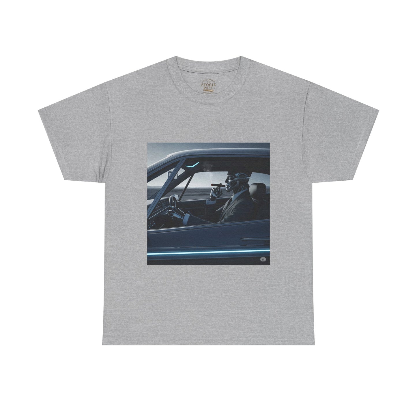 Vintage Car Driver Unisex Heavy Cotton Tee | Retro Graphic Shirt, Casual Wear, Gift for Car Lovers, Streetwear