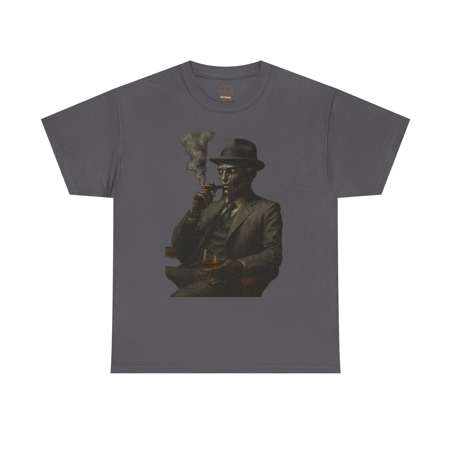 Vintage Style Smoking Man Tee, Unisex Cotton Shirt, Casual Wear, Gift for Him, Retro Graphic Tee, Unique Style T-Shirt