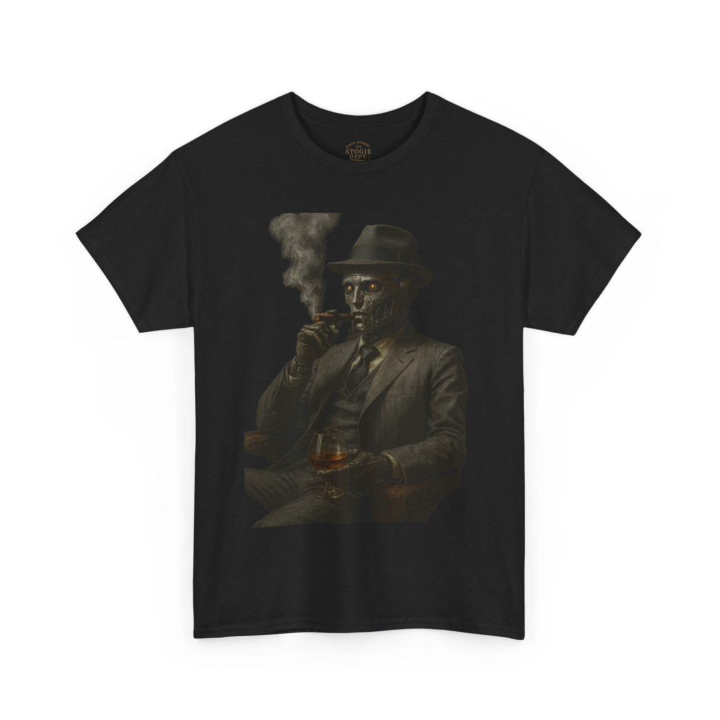 Vintage Style Smoking Man Tee, Unisex Cotton Shirt, Casual Wear, Gift for Him, Retro Graphic Tee, Unique Style T-Shirt
