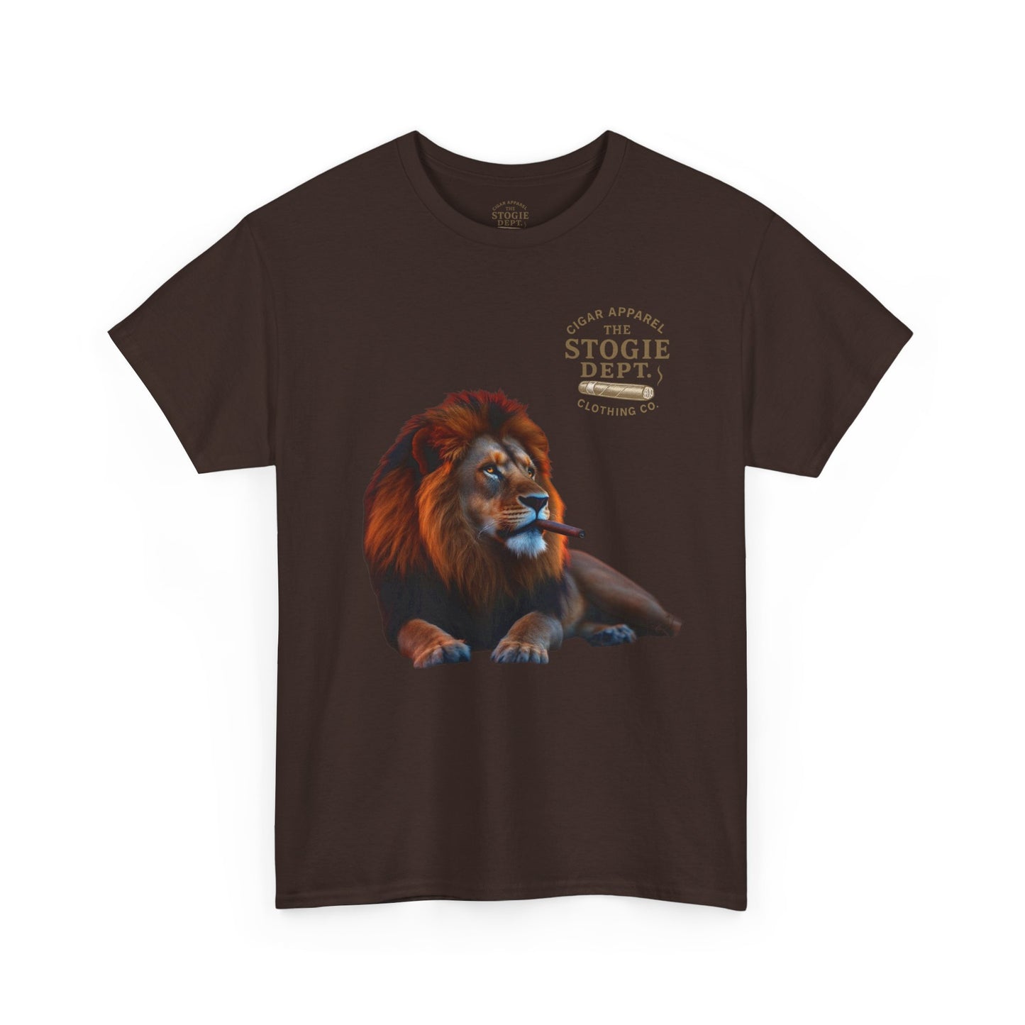 Majestic Lion Graphic Tee - Unisex Heavy Cotton Shirt for Animal Lovers, Relaxed Fit, Gift for Birthdays, Eco-Friendly Fashion