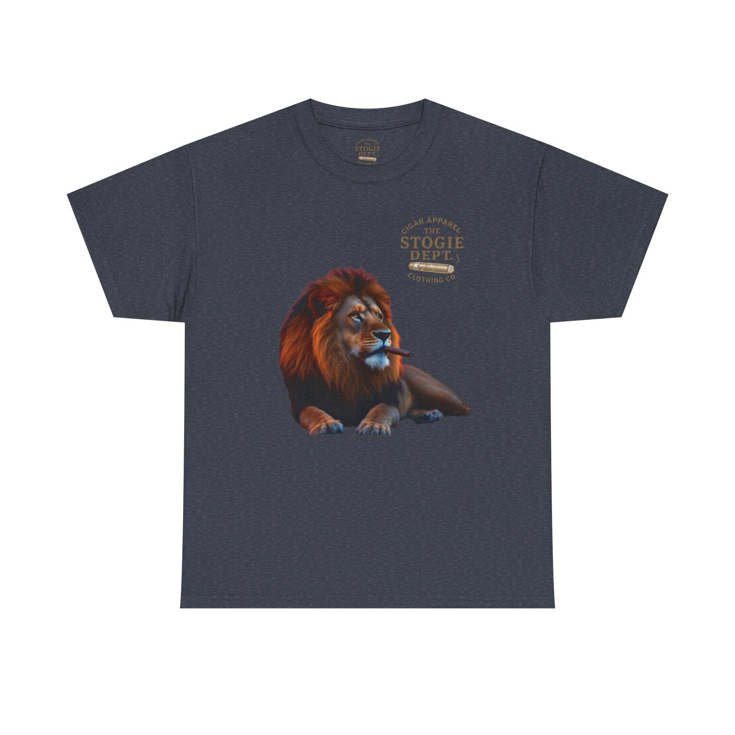 Majestic Lion Graphic Tee - Unisex Heavy Cotton Shirt for Animal Lovers, Relaxed Fit, Gift for Birthdays, Eco-Friendly Fashion