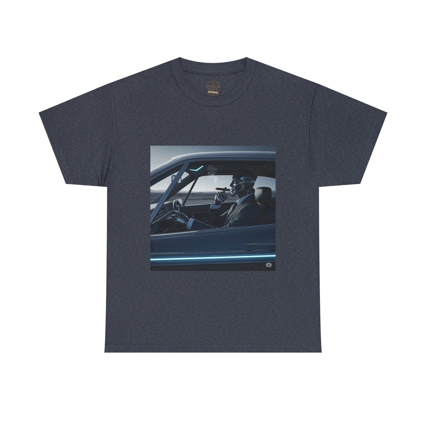 Vintage Car Driver Unisex Heavy Cotton Tee | Retro Graphic Shirt, Casual Wear, Gift for Car Lovers, Streetwear