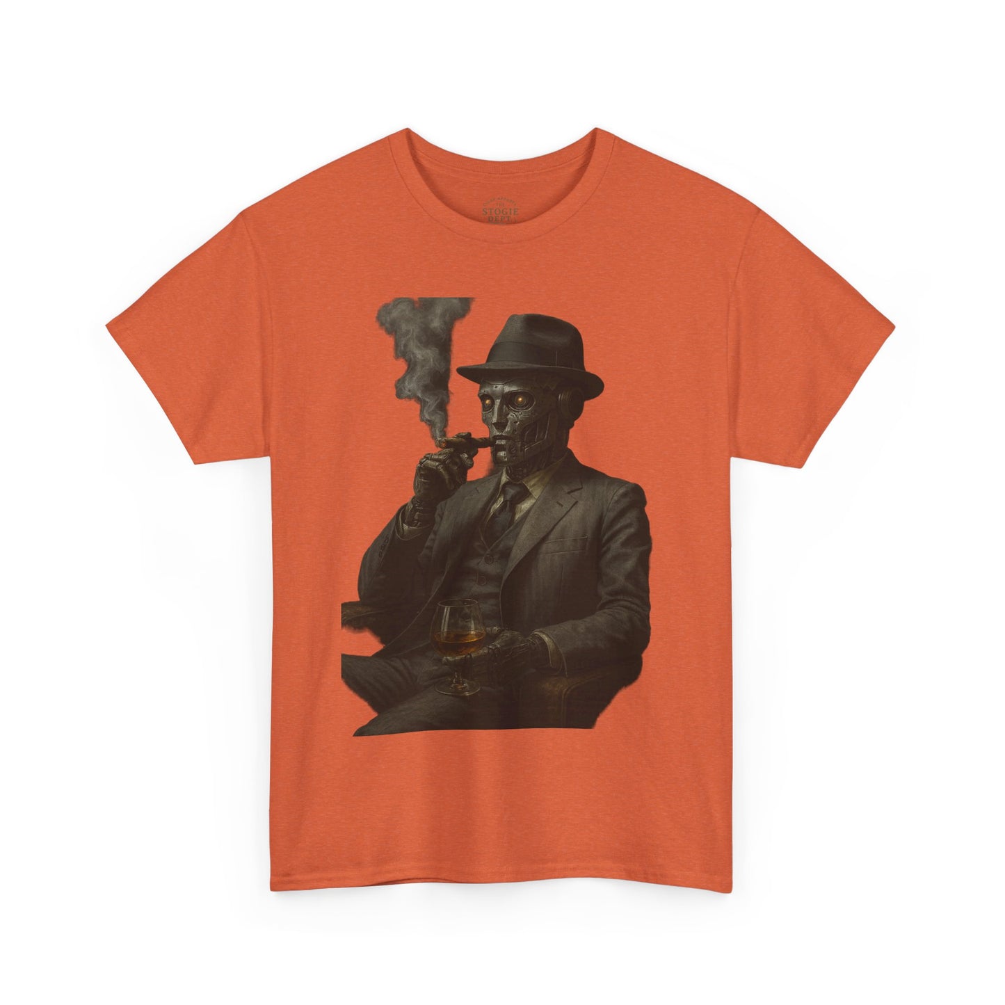 Vintage Style Smoking Man Tee, Unisex Cotton Shirt, Casual Wear, Gift for Him, Retro Graphic Tee, Unique Style T-Shirt