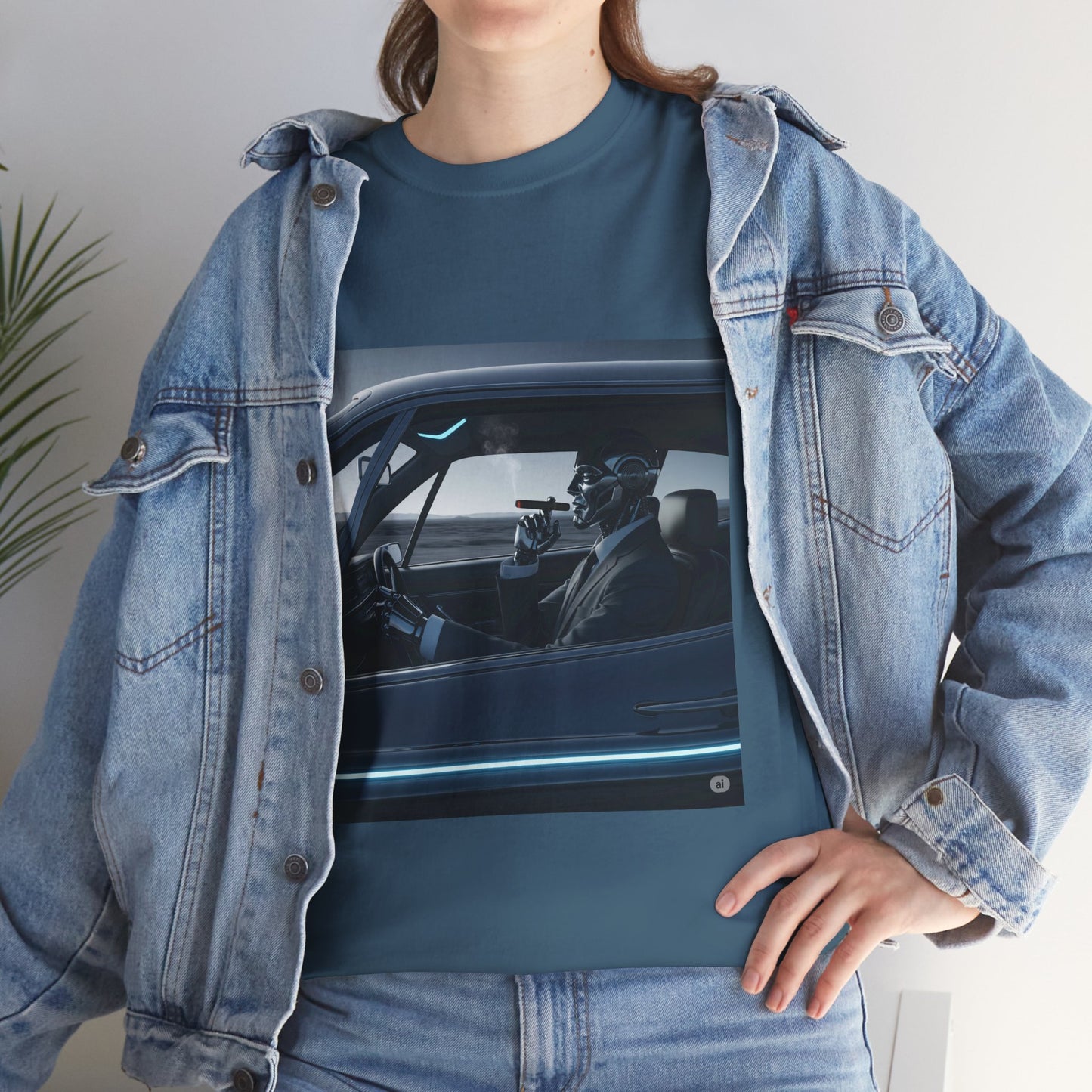 Vintage Car Driver Unisex Heavy Cotton Tee | Retro Graphic Shirt, Casual Wear, Gift for Car Lovers, Streetwear