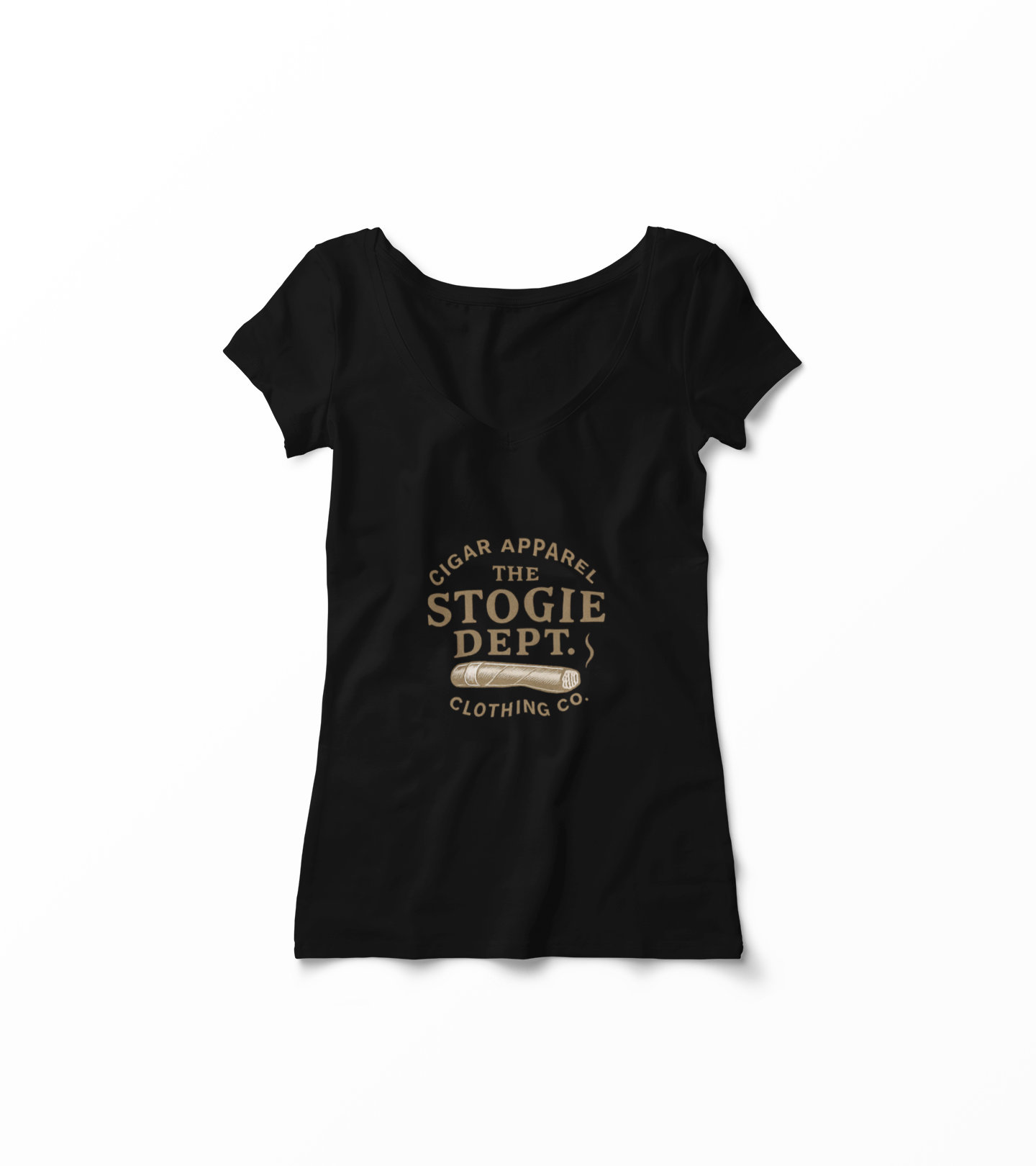 Chic Cigar Logo V-Neck Tee -