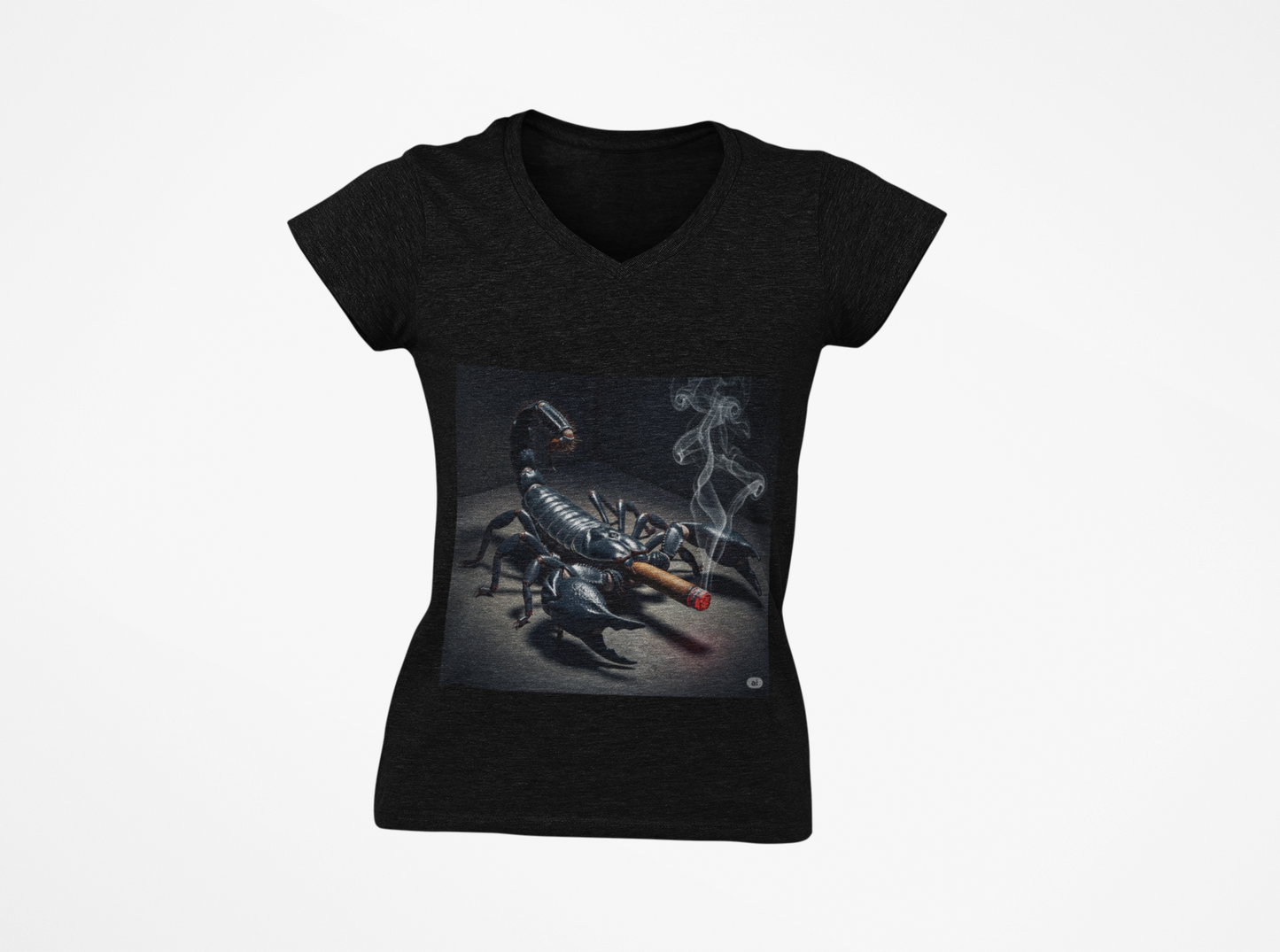 Scorpion Smoke V-Neck Tee,