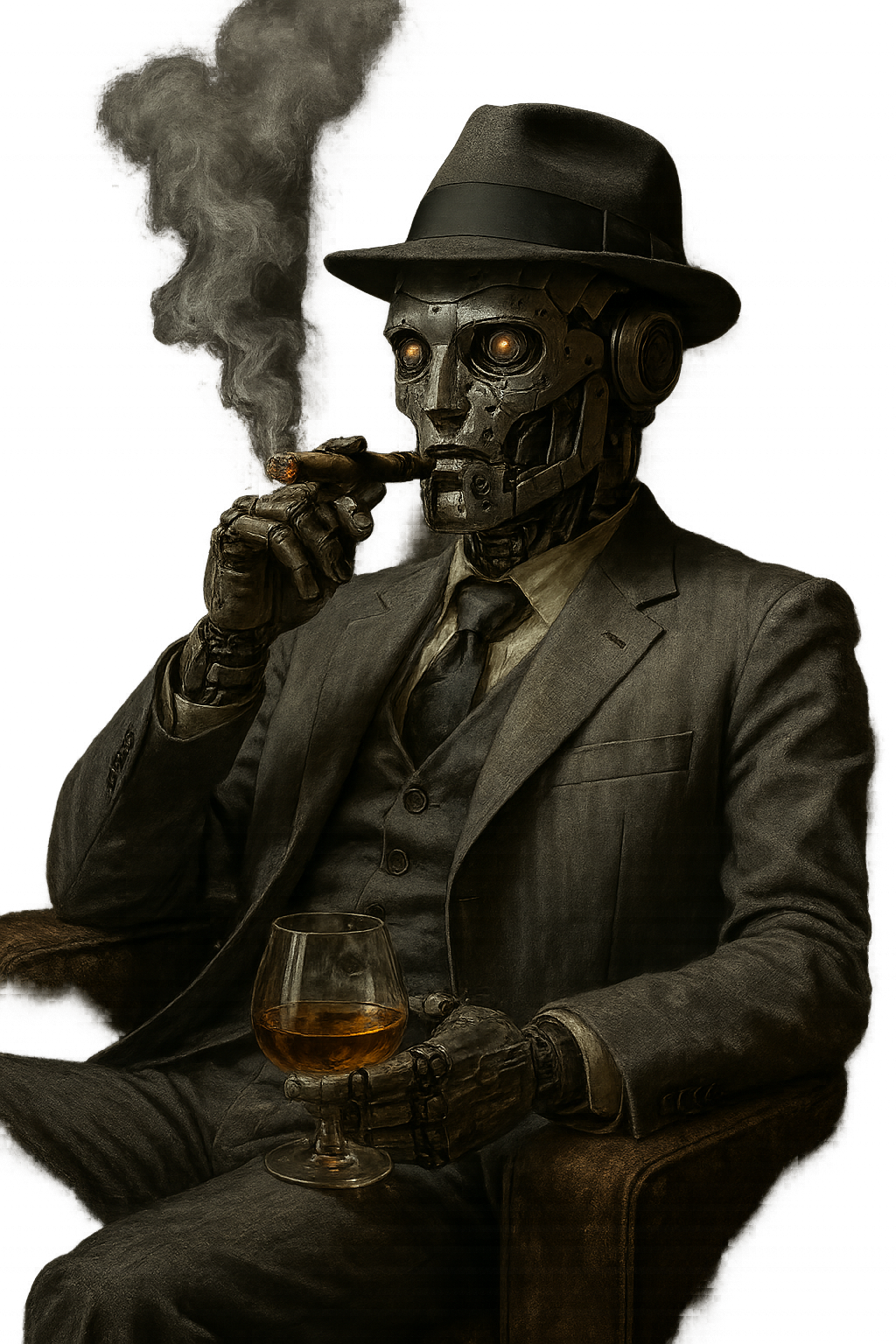 Vintage Style Smoking Man Tee, Unisex Cotton Shirt, Casual Wear, Gift for Him, Retro Graphic Tee, Unique Style T-Shirt