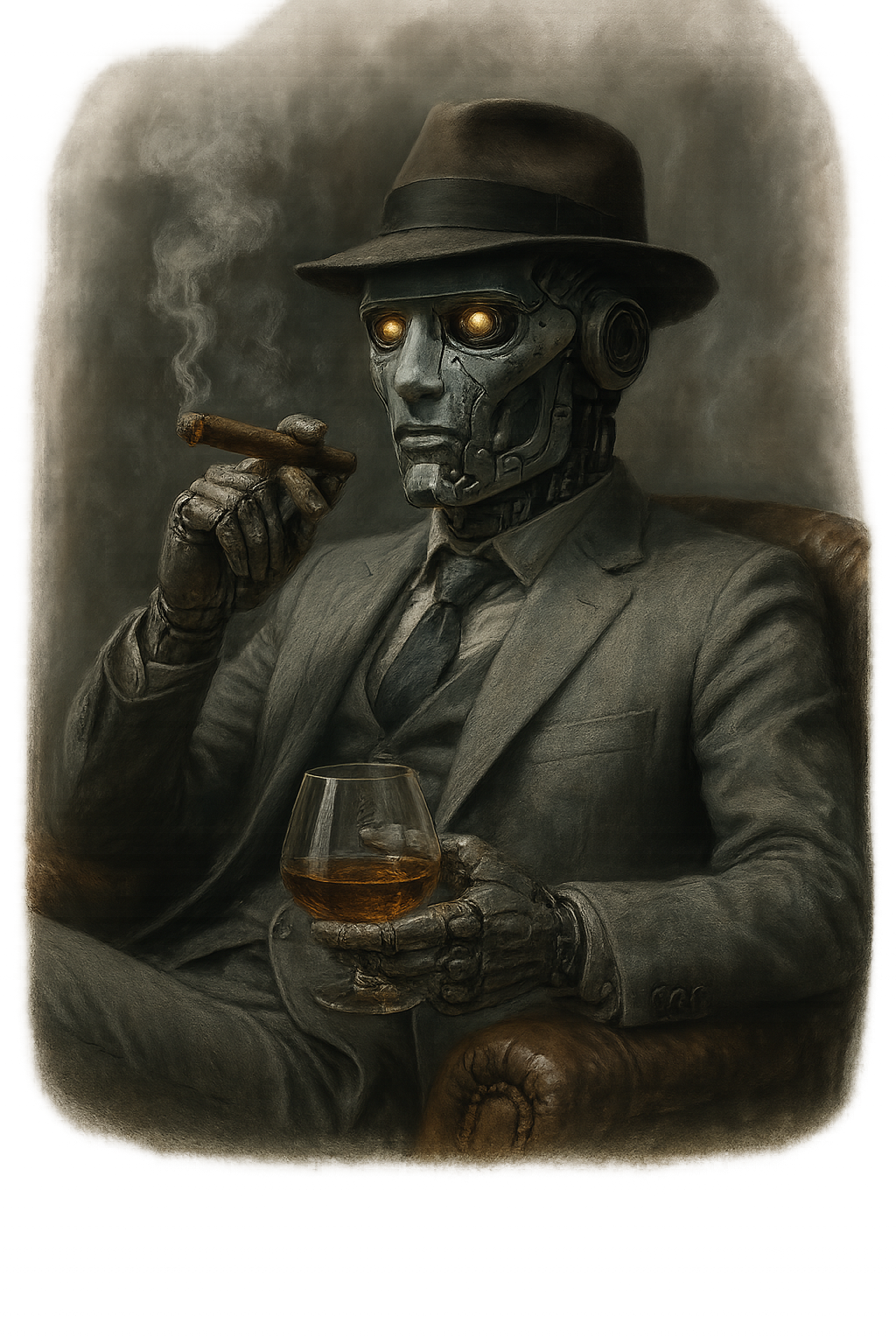 Vintage Style Smoking Man Tee, Unisex Cotton Shirt, Casual Wear, Gift for Him, Retro Graphic Tee, Unique Style T-Shirt