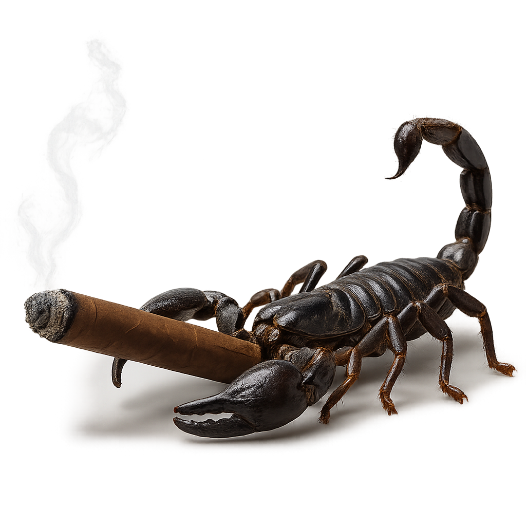 Cigar-Inspired Tee for Nature Lovers | Scorpion Graphic Shirt,