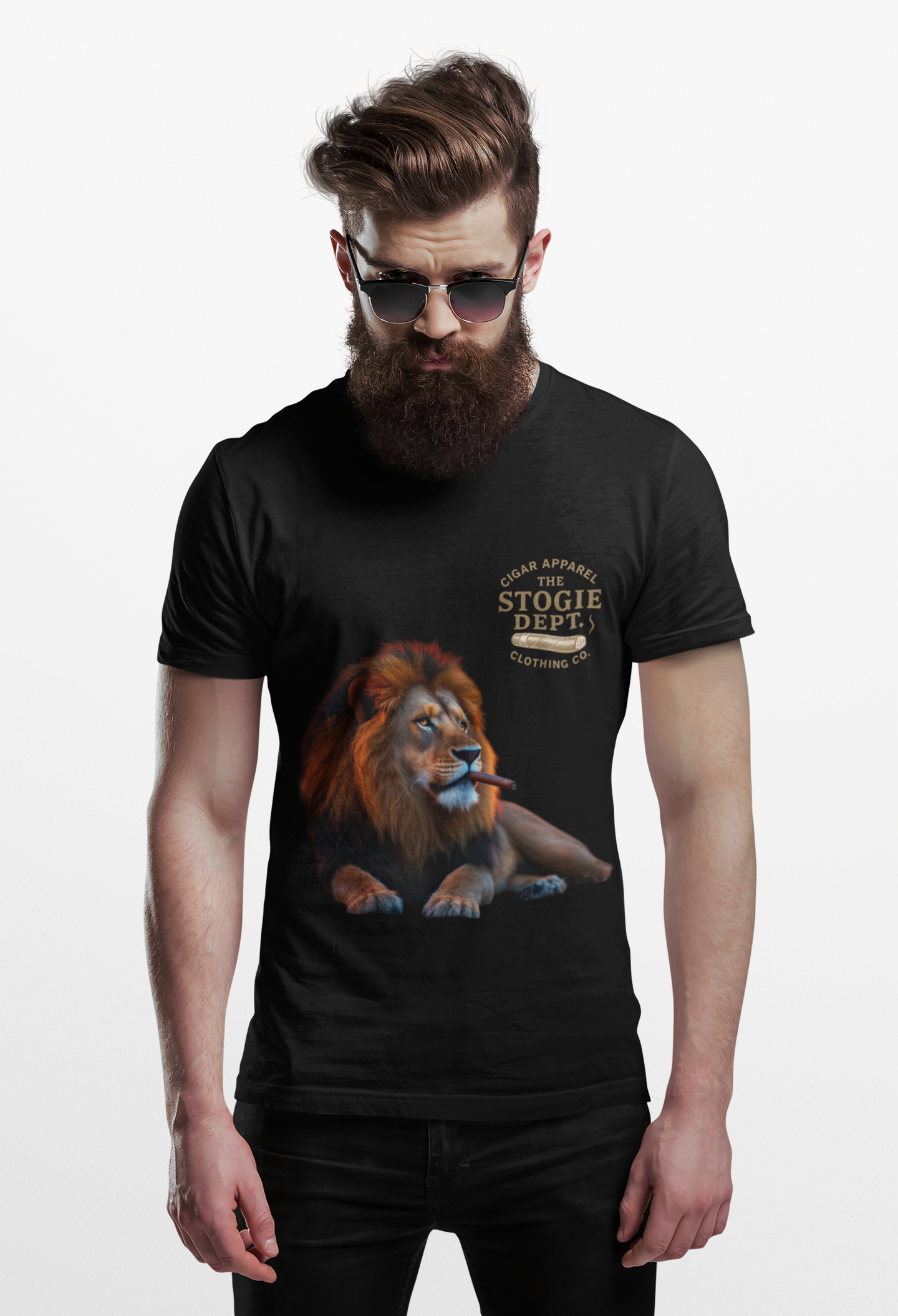 Majestic Lion Graphic Tee - Unisex Heavy Cotton Shirt for Animal Lovers, Relaxed Fit, Gift for Birthdays, Eco-Friendly Fashion