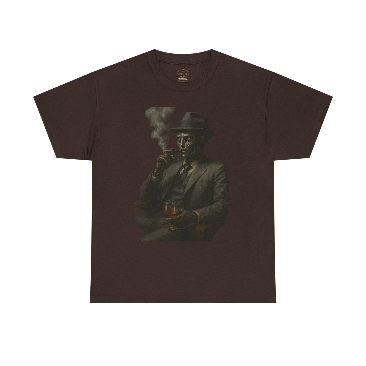 Vintage Style Smoking Man Tee, Unisex Cotton Shirt, Casual Wear, Gift for Him, Retro Graphic Tee, Unique Style T-Shirt