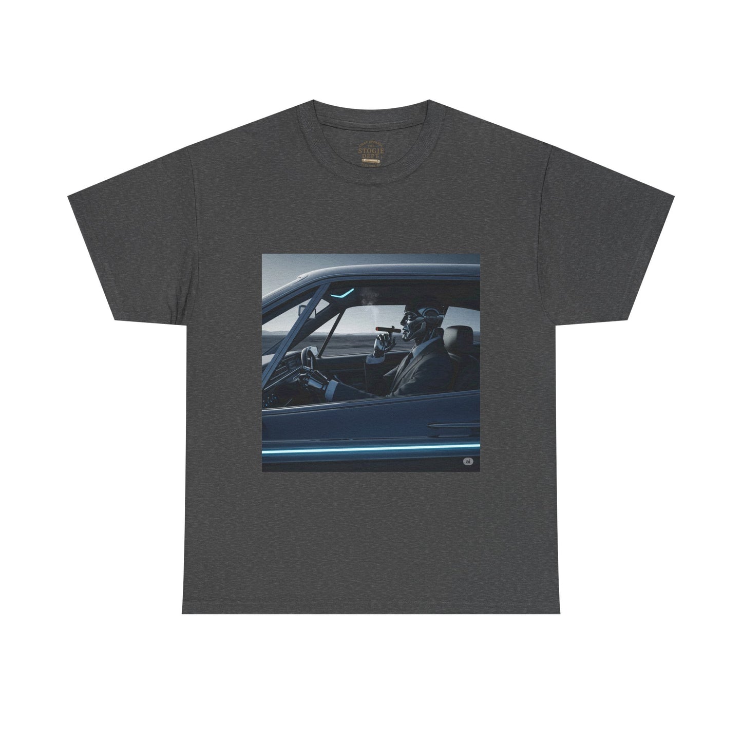 Vintage Car Driver Unisex Heavy Cotton Tee | Retro Graphic Shirt, Casual Wear, Gift for Car Lovers, Streetwear