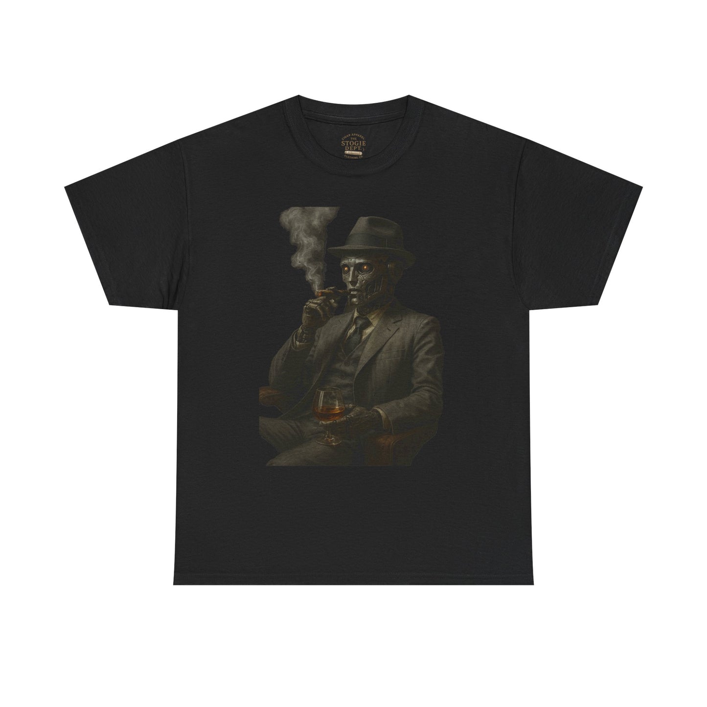 Vintage Style Smoking Man Tee, Unisex Cotton Shirt, Casual Wear, Gift for Him, Retro Graphic Tee, Unique Style T-Shirt