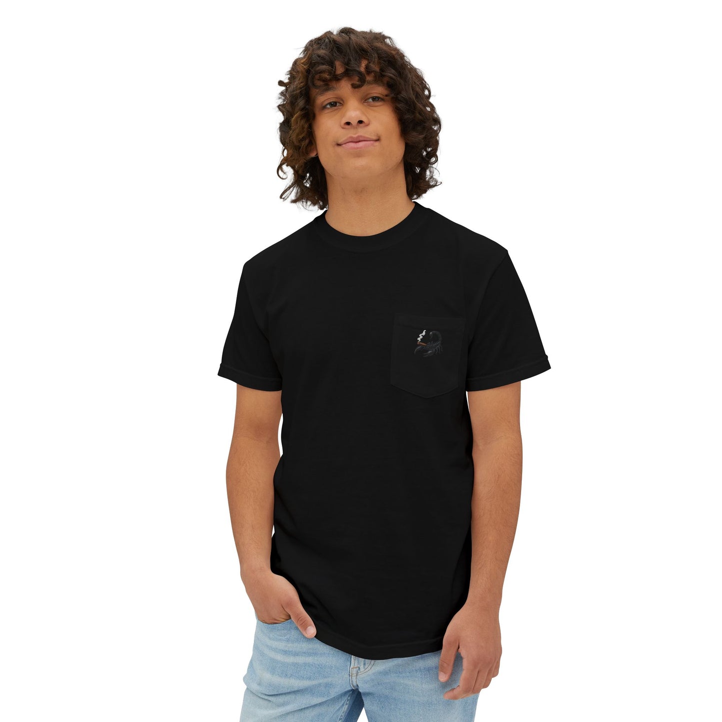 Vintage Cigar-Themed Pocket T-Shirt, Casual Wear, Gifts for Him, Father's Day, Birthday Gift, Comfortable Everyday Tee
