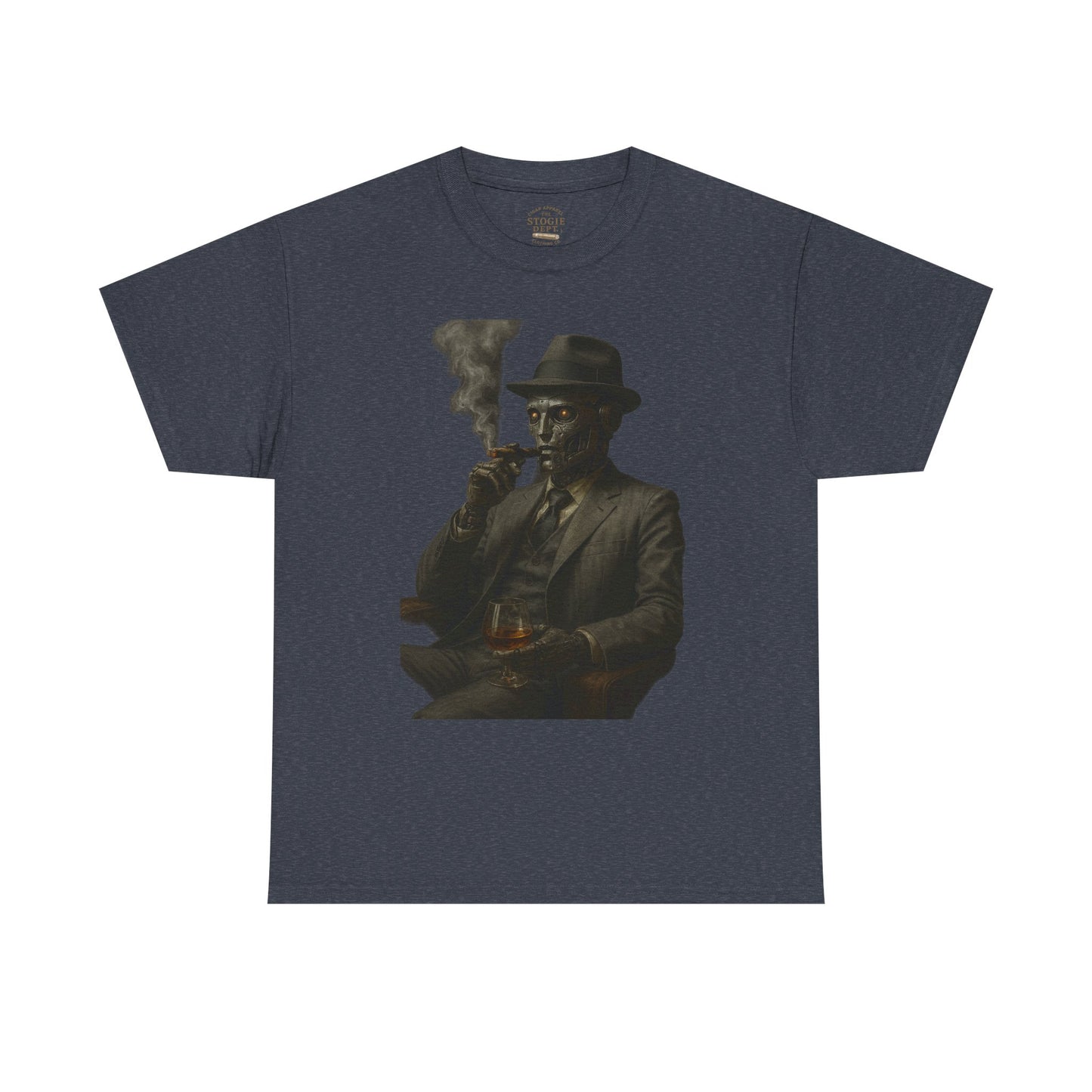Vintage Style Smoking Man Tee, Unisex Cotton Shirt, Casual Wear, Gift for Him, Retro Graphic Tee, Unique Style T-Shirt