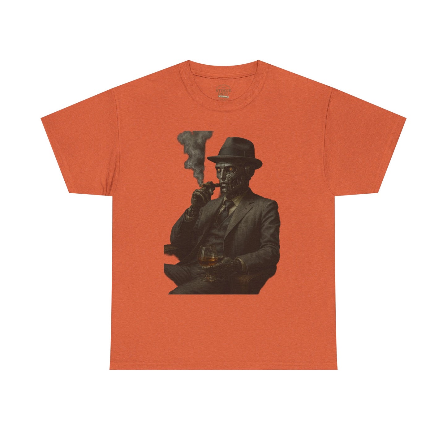 Vintage Style Smoking Man Tee, Unisex Cotton Shirt, Casual Wear, Gift for Him, Retro Graphic Tee, Unique Style T-Shirt